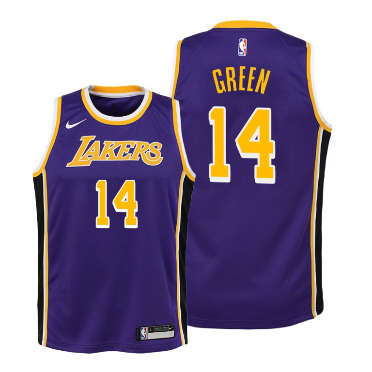 Youth Los Angeles Lakers Danny Green #14 NBA 2019-20 Statement Edition Purple Basketball Jersey BBE8083LG